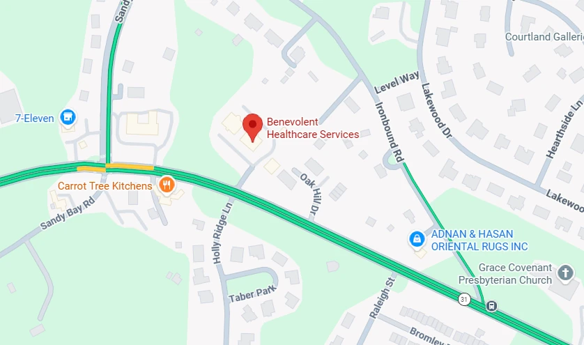 Benevolent Healthcare Services Map